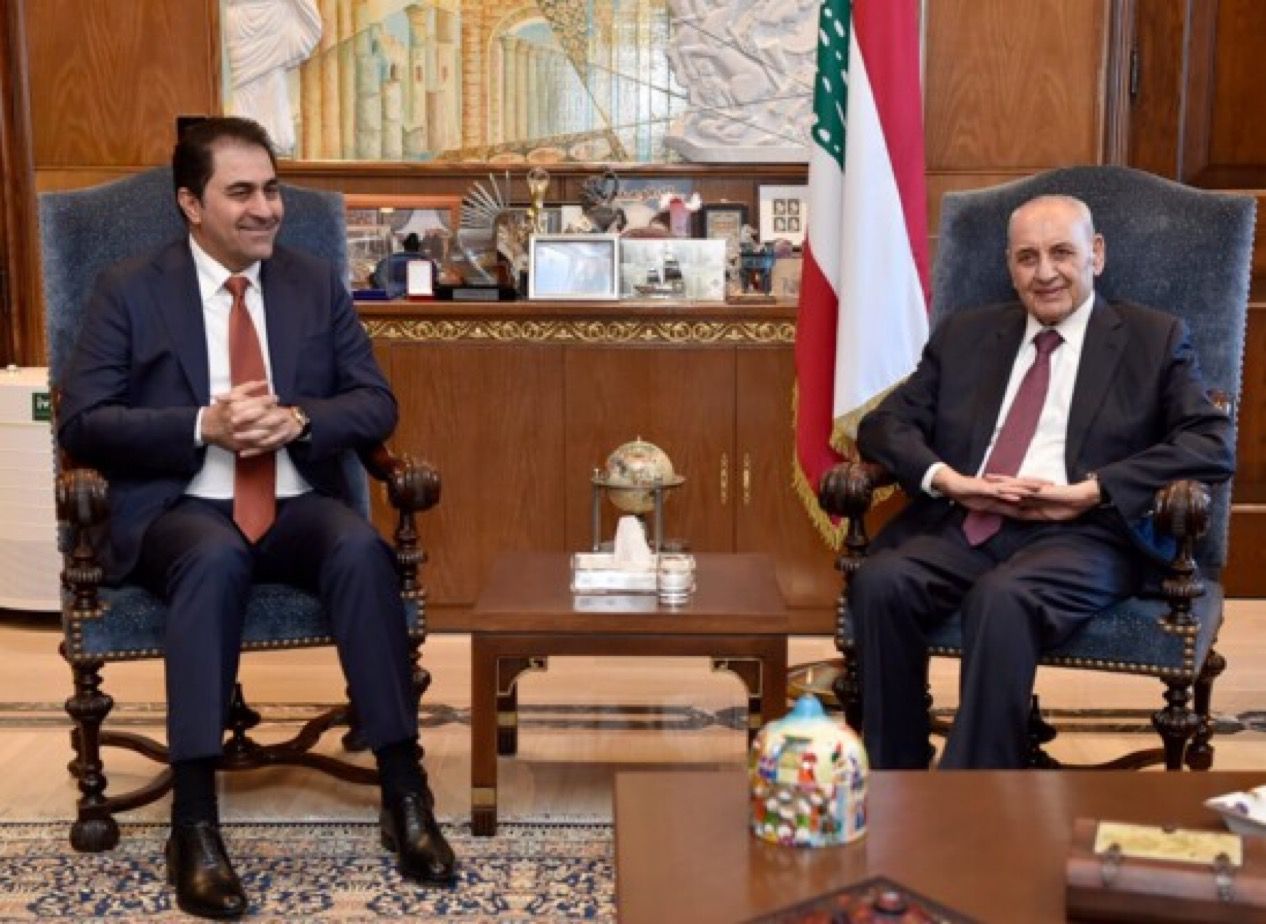 Speaker Nabih Berri Meets with President of the Asian-African Parliamentary Council, Mohsen Al-Mandalawi
